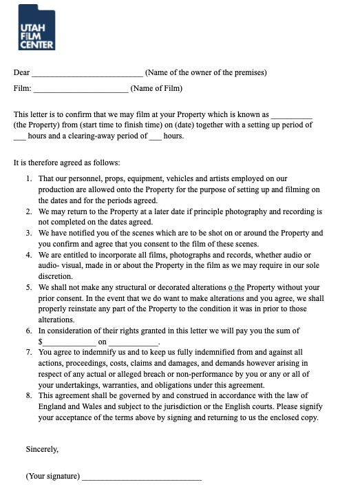 location release form
